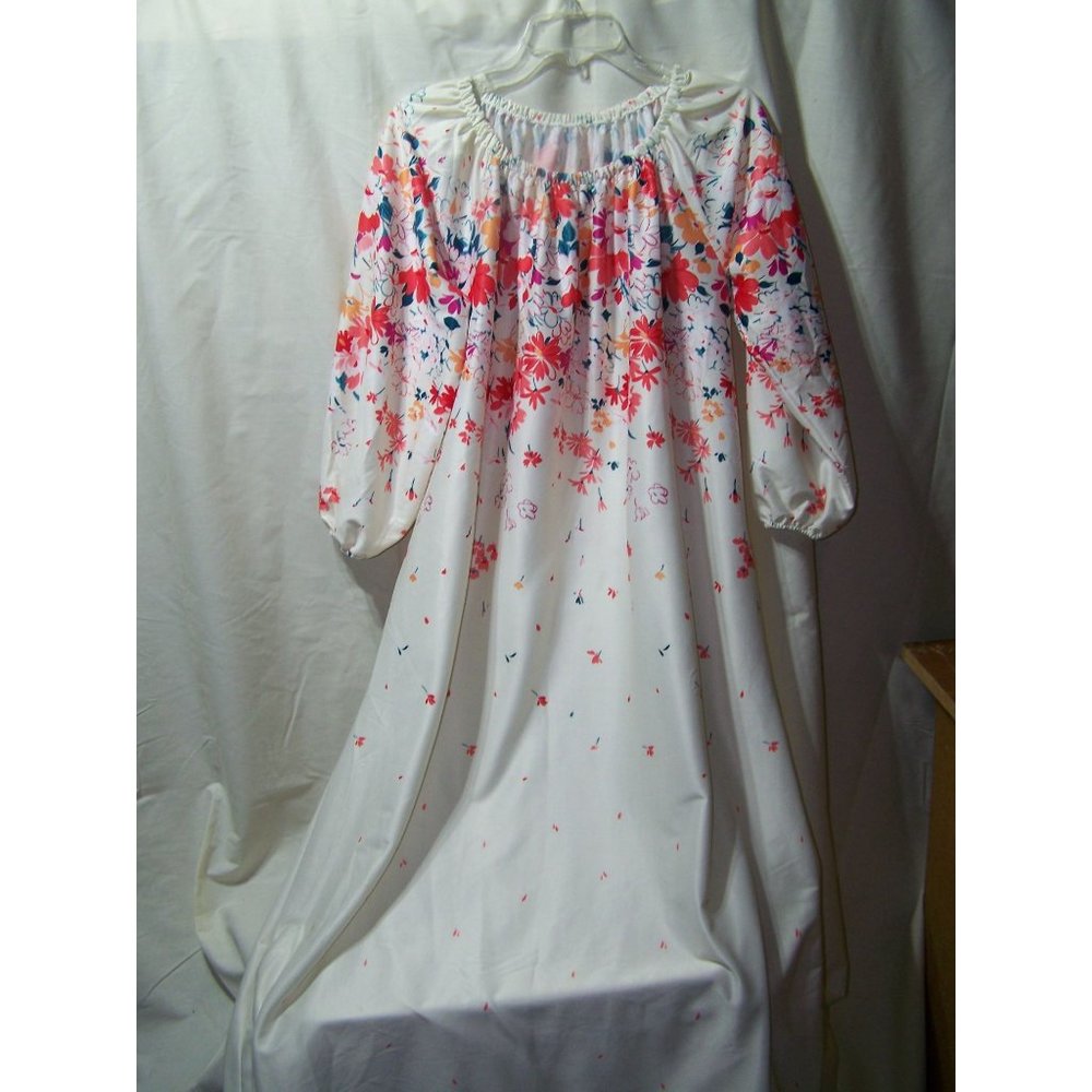 Vintage Nightgown Mod Robe Shift Mumu O/S Boho